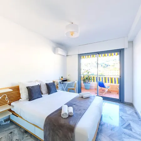 Apartment La Perle 2p Vue Terrasse 2 Mins Garage Clim *