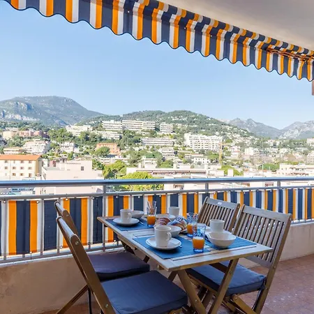Apartment Vue Mer, Terrasse & Garage Prive, Lumineux A 2 Min De La Roquebrune-Cap-Martin